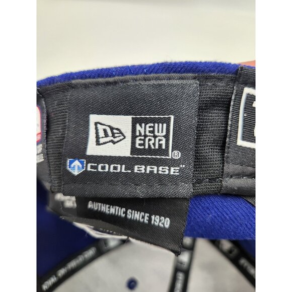 Chicago Cubs Fitted Hat Blue New Era 59Fifty Size 7 1/8 MLB Authentic Collection - Picture 9 of 10